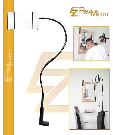 Quazix EZ Flex Mirror Self Haircut - Three-Way Trifold Cutting for Easy DIY Haircuts and Neck Shaving - Black - Buy Online on GoSupps.com