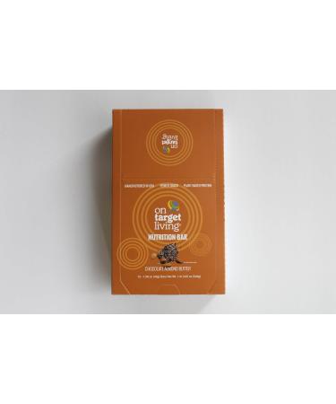 On Target Living Chocolate Almond Butter Nutrition Bar - Healthy Snack with Almonds Dates Honey Dark Chocolate and Superfoods - 12-Pack - Buy Online on GoSupps.com