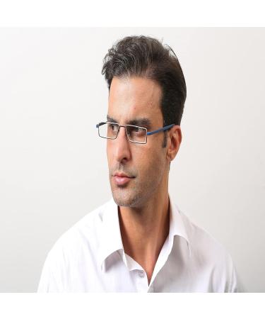 Kokobin Set of 3 Reading Glasses - Ultra-Light TR90 & Metal Frame +2.0 Diopters Includes Glasses Case for Men & Women - Comfortable Semi-Goggles - Buy Online on GoSupps.com