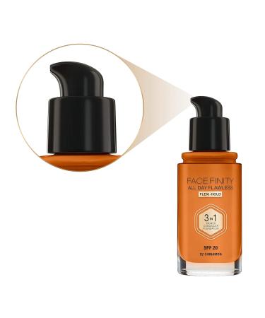Max Factor Facefinity 3 in 1 Foundation SPF 20 - 92 Cinnamon 30ml | Flawless All Day Finish - International Shipping Available - Buy Online on GoSupps.com