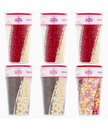 Cake Angels Baking Sprinkles 6 Pack 3 Flavour Combinations Cake Decoration