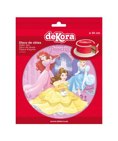 Buy Dekora 114377 Disney Princess Cake Topper - Edible Rice Paper Pink - 20cm | International Shipping Available - Buy Online on GoSupps.com