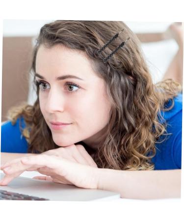 PATKAW 1 Set 2 Pairs Rhinestone Hairpins Sparkly Rhinestone Hair Clips Crystal Hair Pins Bobby Pins Sparkly Glitter Hair Clips for Women Girls Hair Decoration (Black) - Buy Online on GoSupps.com