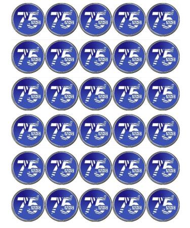 30 NHS 75 Years Hospital Cupcake Toppers Edible Wafer Paper Fairy Cake Toppers Birthday Cake Decorations