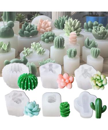 Timisea 6 Pack Succulent Silicone Mold - Ideal for Cake Decorating, Candle Making, Resin Casting & More - Buy Online on GoSupps.com