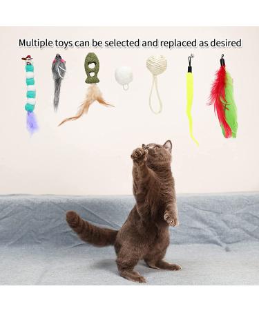 CZPET Cat Toys Set - Interactive Kitten Exercise Toys with Replaceable Door, Cat Teaser Stick, Puzzle Toys, Catnip Feather, and Mouse Toys - 9PCS - Buy Online on GoSupps.com