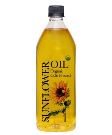 Daana Organic Sunflower Oil: Cold Pressed (34 Fl oz) (Pack of 1) 34 Fl oz (Pack of 1)