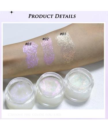 Body Glitter Gel 40ml Chunky Sequins for Hair Face & Body | Festival Makeup - Gold & Violet - Buy Online on GoSupps.com