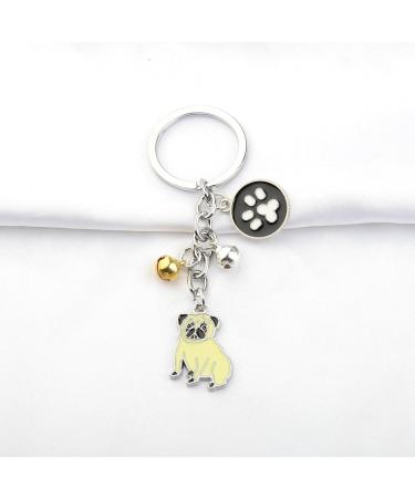 ENSIANTH Dog Keychain - Perfect Gift for Dog Lovers & Owners | Puppy Paw Print Keyring for Moms & Dads - Buy Online on GoSupps.com