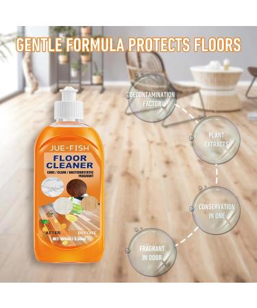 Jue-Fish Floor Cleaner Momeng Floor Cleaner Orange Multi-Purpose Powerful Decontamination Floor Cleaner Concentrate (2pcs) - Buy Online on GoSupps.com