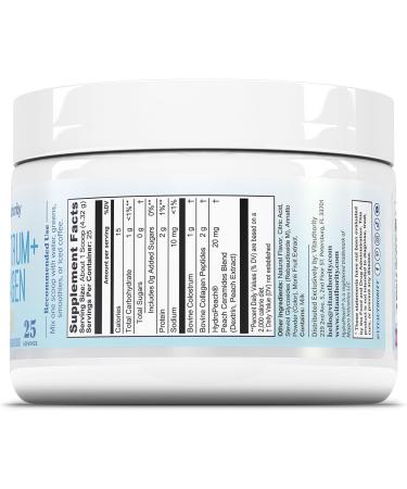 Colostrum Collagen Powder Hydrolyzed Peptide HydroPeach Gut Health Skin & Immune Support | 1g Bovine Colostrum 2g Collagen Peptides 20mg Peach Ceramides | Orange Cream Flavored 25 Servings No Sugar - Buy Online on GoSupps.com