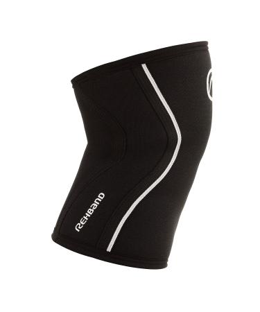 Rehband 3mm Neoprene Knee Sleeve - Lightweight Compression Brace for Sports - Unisex Running Support - Black - Size Large - 1 Pair - Buy Online on GoSupps.com