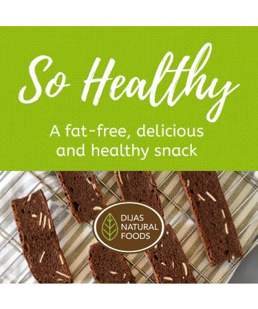 Buy DIJAS Natural Foods Cranberry Orange Biscotti | Fat-Free All-Natural Low-Calorie Snack - 5 oz - Buy Online on GoSupps.com