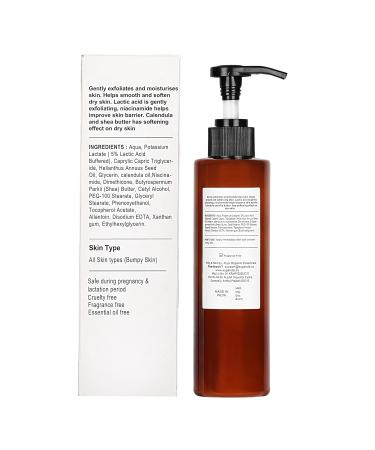 Unscented Lactic Body Lotion with 5% Lactic Acid | Improve Skin Texture & Reduce Strawberry Legs (200ml) - International Shipping Available - Buy Online on GoSupps.com