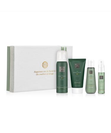 RITUALS Jing Calming Gift Set - Foaming Shower Gel, Body Scrub, Dry Body Oil & Sleep Pillow Mist with Sacred Lotus & Jujube - Small