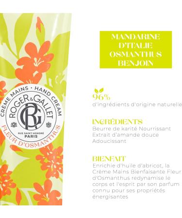 Roger and Gallet Fleur d'Osmanthus Hand Cream 30ml - Buy Online on GoSupps.com