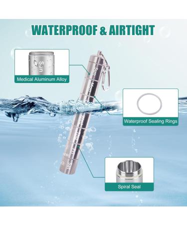 AYAMAYA Travel Pill Organizer - Waterproof Aluminum 7-Day Medicine Box for Vitamins & Supplements - Ideal for Camping Hiking & Travel - Buy Online on GoSupps.com