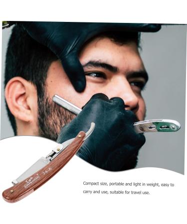 PopetPop Razor Travel Blades for Men | Stainless Steel Shaving Razor | Adjustable Wood Grain Design - Buy Online on GoSupps.com