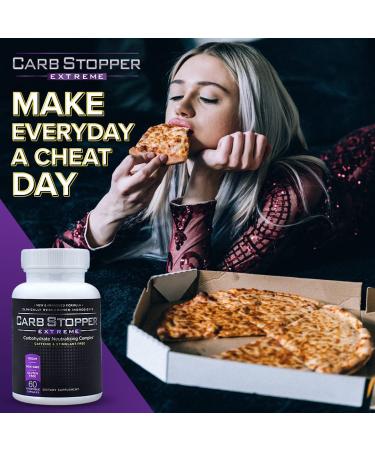 Carb Stopper Extreme - Maximum Strength Carb & Starch Neutralizer | 5 Bottles - Keto Diet Cheat Supplement with White Kidney Bean Extract - Buy Online on GoSupps.com
