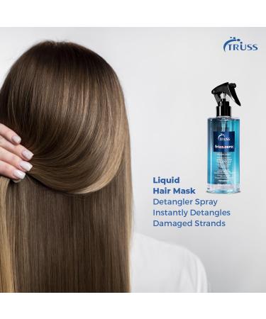 TRUSS Frizz Zero Liquid Hair Mask | Anti-Frizz Treatment Spray with Heat Protection for All Hair Types - Detangles & Smooths Damaged Hair - Buy Online on GoSupps.com