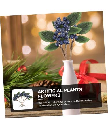 ABOOFAN 15 Pcs Artificial Berry Cuttings Christmas Faux Apples Fake Berries Green Garland Artificial Pine Picks Decor Xmas Tree Picks Blue Flowers Cherry Bean Sticks Iron Dark Bluex3pcs 18X7.5X3CMx3pcs - Buy Online on GoSupps.com