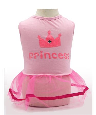 DroolingDog XS Dog Girl Clothes Dogs Dresses Small Dog Dress Puppy Dress XS Pink X-Small (Under 3.3lb) Pink