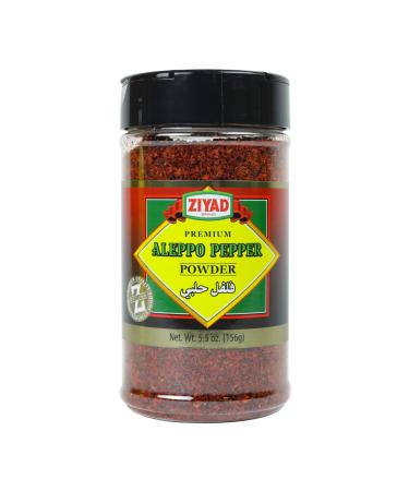 Ziyad Brand Premium Aleppo Pepper No Additives No Preservatives Slow Building Heat and Rounded Out Flavor 5.5 oz