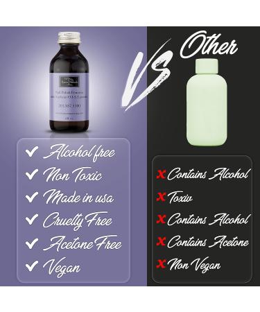 Karma Organic Lavender Nail Polish Remover with 2-in-1 Base/Top Coat - Non-Toxic, Vegan, Cruelty-Free for Women - Buy Online on GoSupps.com
