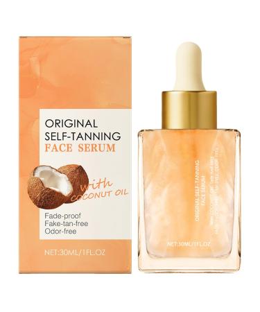 Duqulle Bronzing drops bronzing facial drops natural tanner without with soft tanning effect for women and men on the go