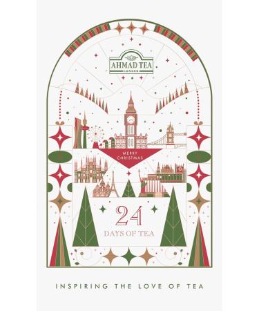 Ahmad Tea Tea Advent Calendar 2024 Tea Calendar 24 Different Tea Bags Christmas Calendar 2024 Black Green Fruit Herbal Tea 24 - Buy Online on GoSupps.com