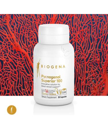 Biogena Pycnogenol 100mg: French Maritime Pine Bark Extract for Circulation Support - Buy Online on GoSupps.com