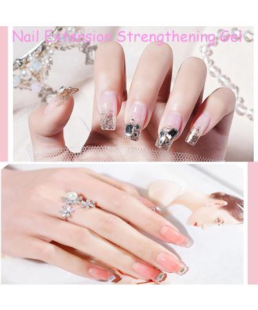 Nail Extension Strengthening Gel 15ml Poly Builder Nail Extension Gel UV/LED Nail Polish Gel for Nail Strengthener & Nail Hardener Hard Gel For Nails for Nail Salons & Nail Starter (Nude Pink) - Buy Online on GoSupps.com
