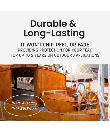 Premium Teak Cleaner & Brightener | Water-Based Teak Wood Restorer & Protectant | Finish Teak Sealer & Polisher for Indoor & Outdoor Furniture 16 oz - Buy Online on GoSupps.com