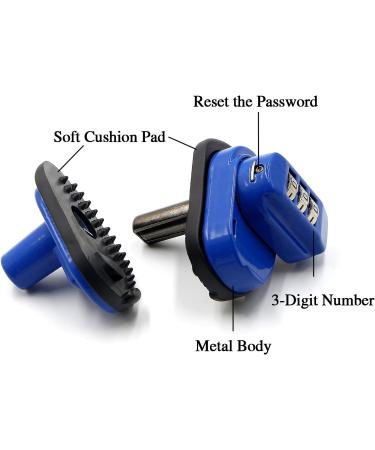 RioRand Trigger Lock 3-Digit Combination Gun Lock Set - Blue (5PCS) | Gun Safety Accessories - Buy Online on GoSupps.com