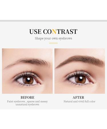 2024 Upgraded 3D Waterproof Microblading Eyebrow Pencil Contouring Pen Magic Eyebrow Pencil 4 Tipped Precise Brow Pen Waterproof Makeup Contouring Pen Fine Stroke Creates Natural Makeup Effect (1 Black) Black 1 - Buy Online on GoSupps.com