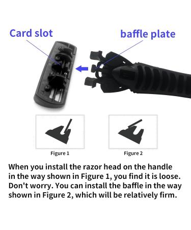 3-Blade Razor - Plastic Anti-slip Manual Refill Cartridges for Men & Women | Reusable Face Cleansing Tool - Black - Buy Online on GoSupps.com