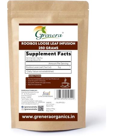JOKE South African Rooibos Tea - 250 Grams Imported From South Africa Caffeine Free Anti Oxidant Rich Tea - Loose Leaves - Buy Online on GoSupps.com