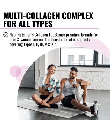 Nobi Nutrition Collagen Thermogenic Fat Burner - 90 Count Appetite Suppressant Pills for Weight Loss Support - Women's and Men's Fat Burner & Diet Pills - Buy Online on GoSupps.com