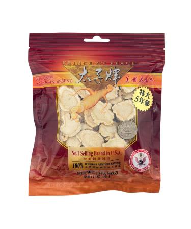 Prince Of Peace Wisconsin American Ginseng 5 Year Root Slices 4oz