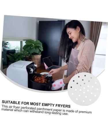 MAGICLULU Bamboo Steamer Liner Baking Cooking Papers 100pcs Baking Paper White Dessert Double Sided Air Fryer Paper Round Griddle - Buy Online on GoSupps.com