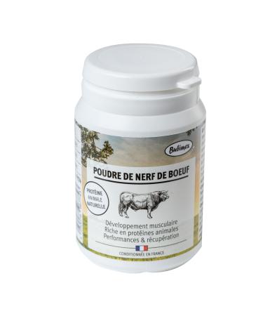 Bubimex - Beef Nerve Powder - 100% Natural Food Supplement for Dogs and Cats - Rich in Protein - Muscle Development Performance and Recovery - 40g