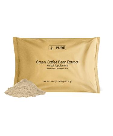 Pure Original Ingredients Green Coffee Bean Extract (4oz) Unroasted Coffee Extract, Gluten-Free 4 Ounce (Pack of 1)