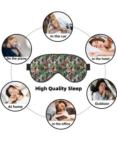 Jungle Sleep Mask - Adjustable Double-Sided Eye Mask for Ultimate Comfort & Eye Care | Soft Sleeping Eye Covers to Reduce Eye Edema - Buy Online on GoSupps.com