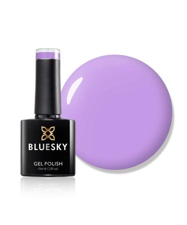 Bluesky Gel Nail Polish Lavender Neon23 Light Neon Purple Long Lasting Chip Resistant 10 ml (Requires Drying Under UV LED Lamp)
