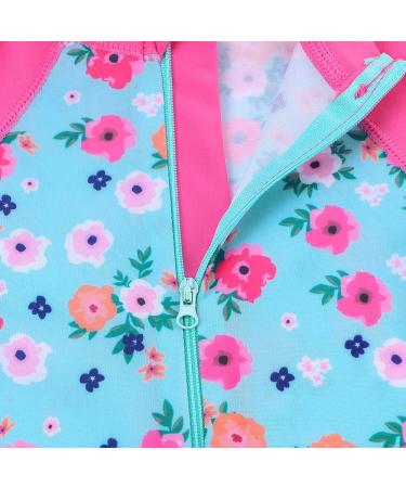 HUAANIUE Baby Girls One Piece Swimsuit | UPF 50+ Sun Protection | 5-6 Years | Littleflower Swimwear - Buy Online on GoSupps.com