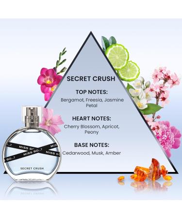 So Secret Crush Eau de Parfum for Women - Vegan Perfume for Women with Notes of Jasmine Cherry Blossom Peony Musk - Travel Size - 1.7 oz - Buy Online on GoSupps.com