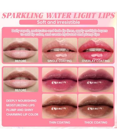 3 Colors Lip Glow Oil Set - Hydrating Tinted Lip Gloss Long Lasting Waterproof Lip Stain & Plumping Balm | International Shipping Available - Buy Online on GoSupps.com