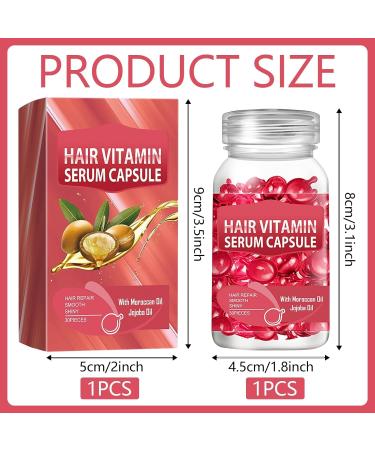  Capgoost Hair Vitamin Capsule Hair Serum Enriched with Vitamin A C E Oil - Moisturizing Essence - 30 Capsules - Buy Online on GoSupps.com