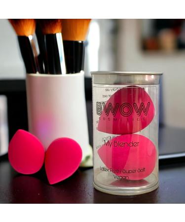 BWOW Makeup Sponge Beauty Blender Set: 2-Piece Premium Makeup Applicators in Wild Red - Latex-Free Hypoallergenic for Flawless Cream & Powder Application Super Soft High-Density Versatile Use - Buy Online on GoSupps.com