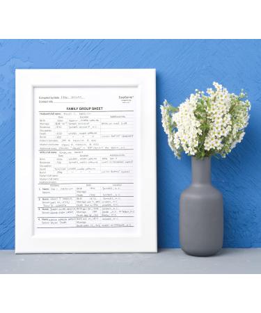 Large Print Family Group Sheets for Ancestry (30 Sheets) - Archival Quality Genealogy Forms - Buy Online on GoSupps.com